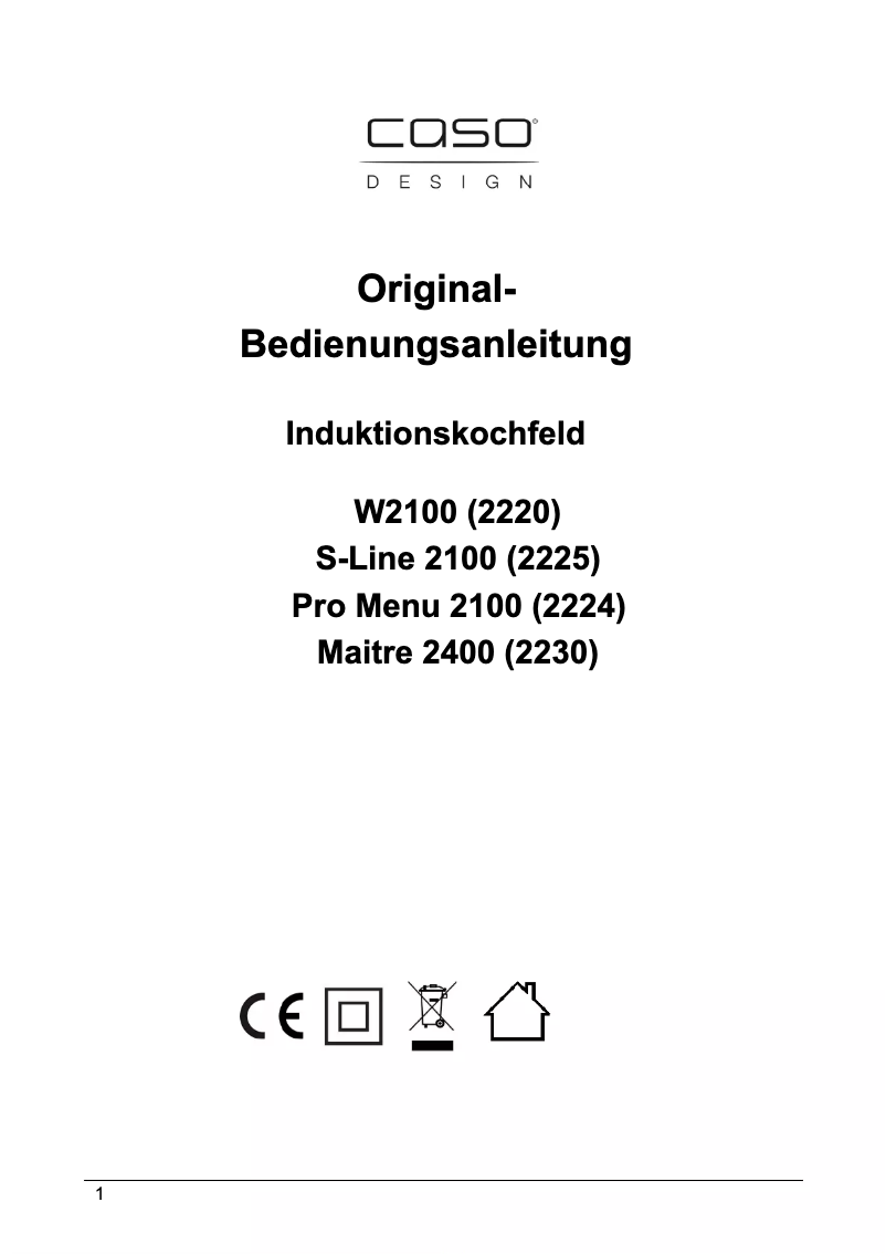 First page image of the manual for S-Line 2100