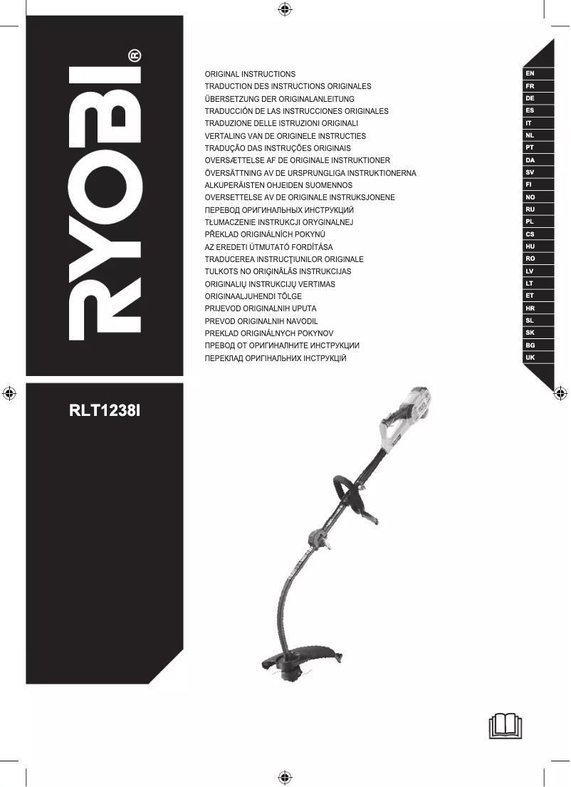 Page 1 of the manual User Manual RYOBI RLT1238I