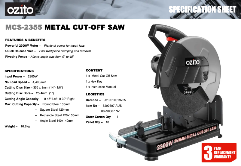 First page image of the manual for MCS-2355