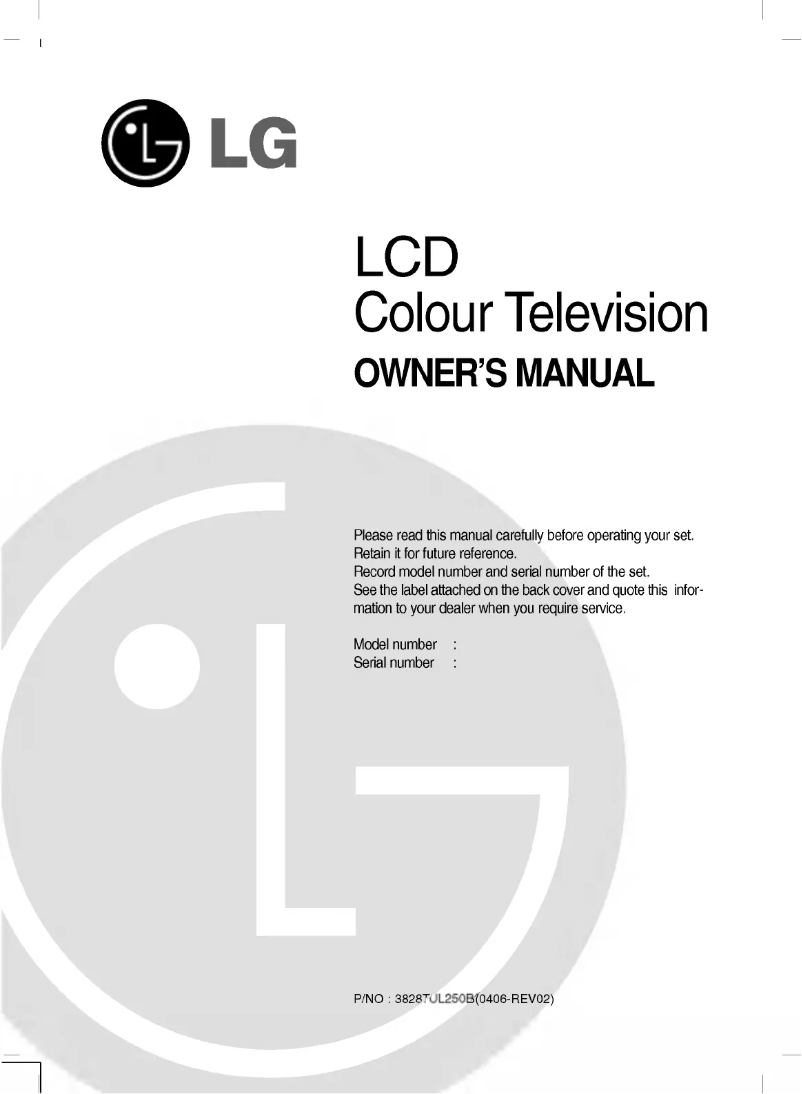 First page image of the manual for RT-17LZ40