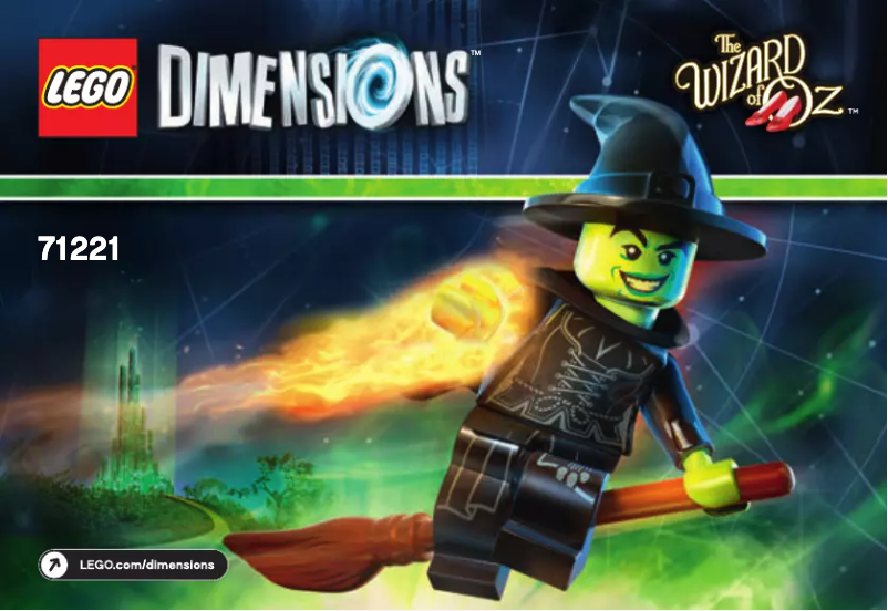 Page 1 of the manual Visual Instructions Lego Wicked Witch Fun Pack 71221