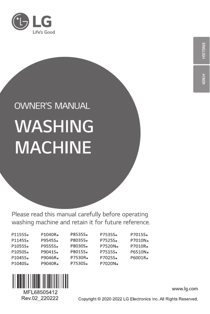 First page image of the manual for P9046RRAZ