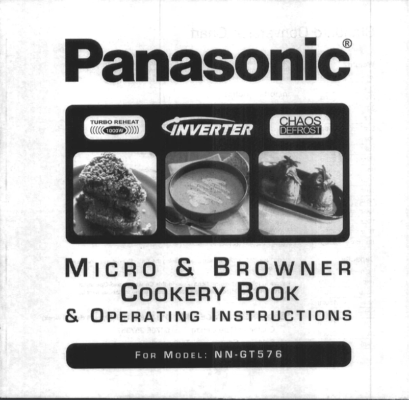 Page 1 of the manual User Manual Panasonic NN-GT576