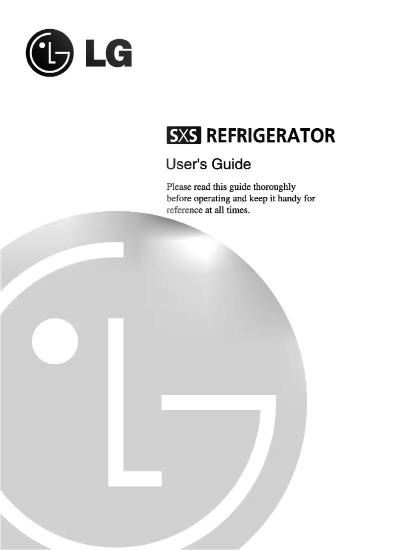 First page image of the manual for GR-P257BUG