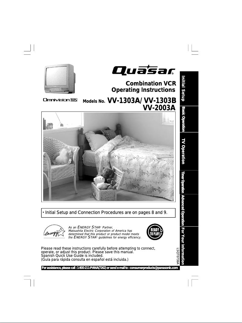 Page 1 of the manual User Manual Quasar VV-1303A