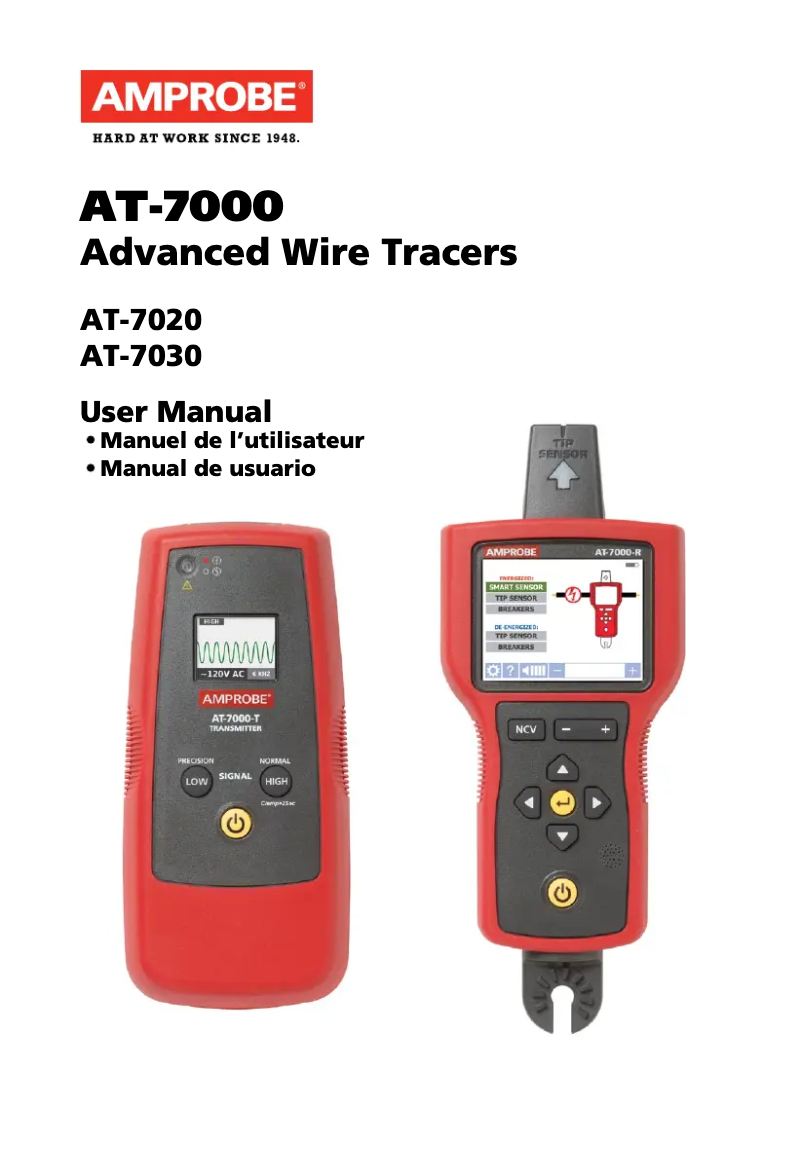 Page 1 of the manual User Manual Amprobe AT-7030