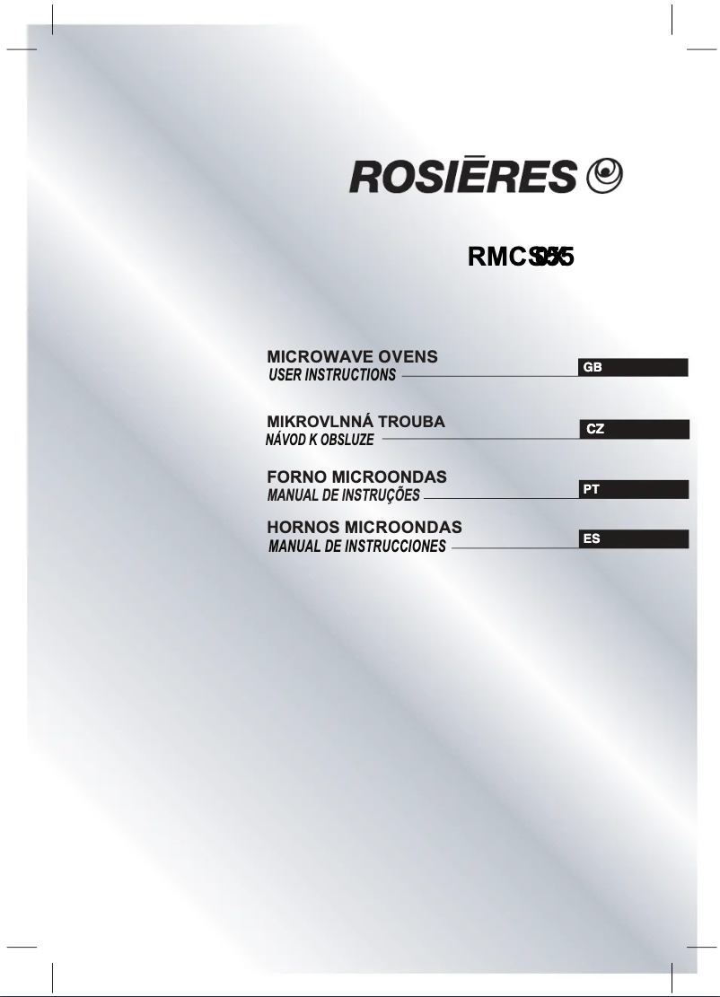 First page image of the manual for RMCS 550X