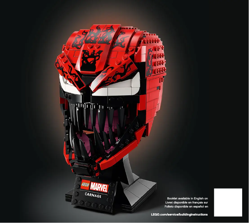 Page 1 of the manual User Manual Lego Marvel Carnage 76199