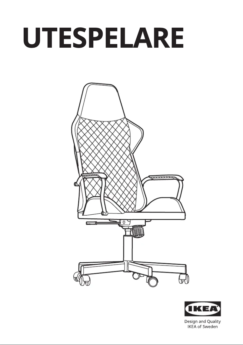 Page 1 of the manual User Manual Ikea UTESPELARE 105.076.16