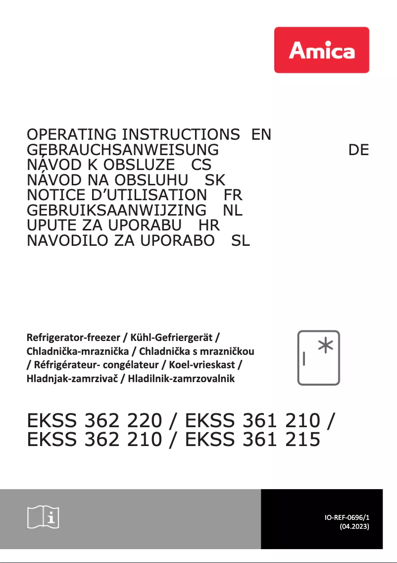 Page 1 of the manual User Manual Amica EKSS 361 215