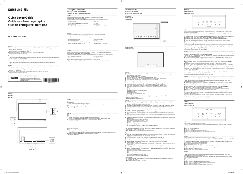 Page 1 of the manual User Manual Samsung WM65B