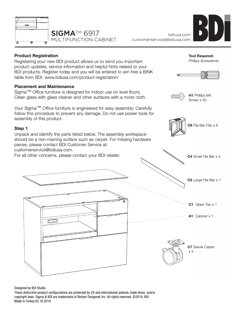 First page image of the manual for Sigma 6917