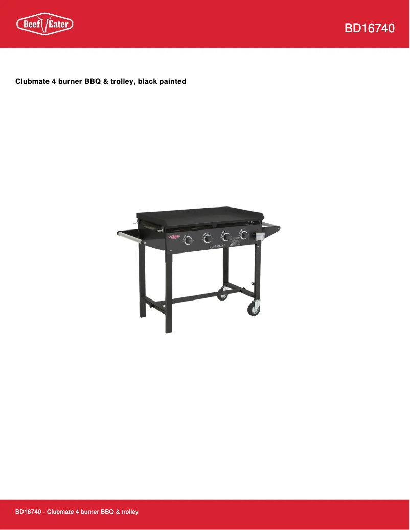 First page image of the manual for Clubmate BD16740