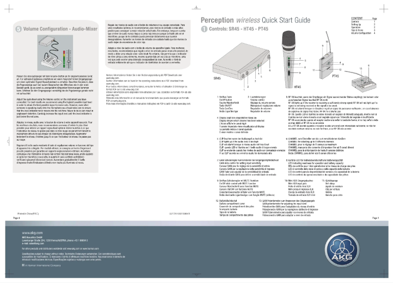 First page image of the manual for SR45