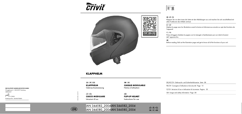 First page image of the manual for IAN 344580