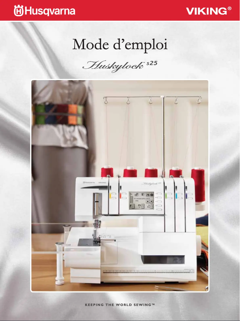 First page image of the manual for Huskylock S25