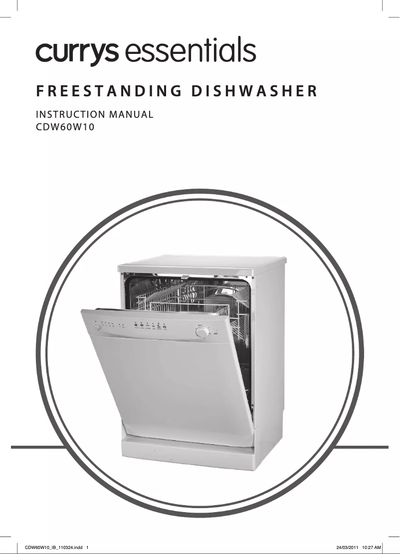 Page 1 of the manual User Manual Currys Essentials CDW60W10