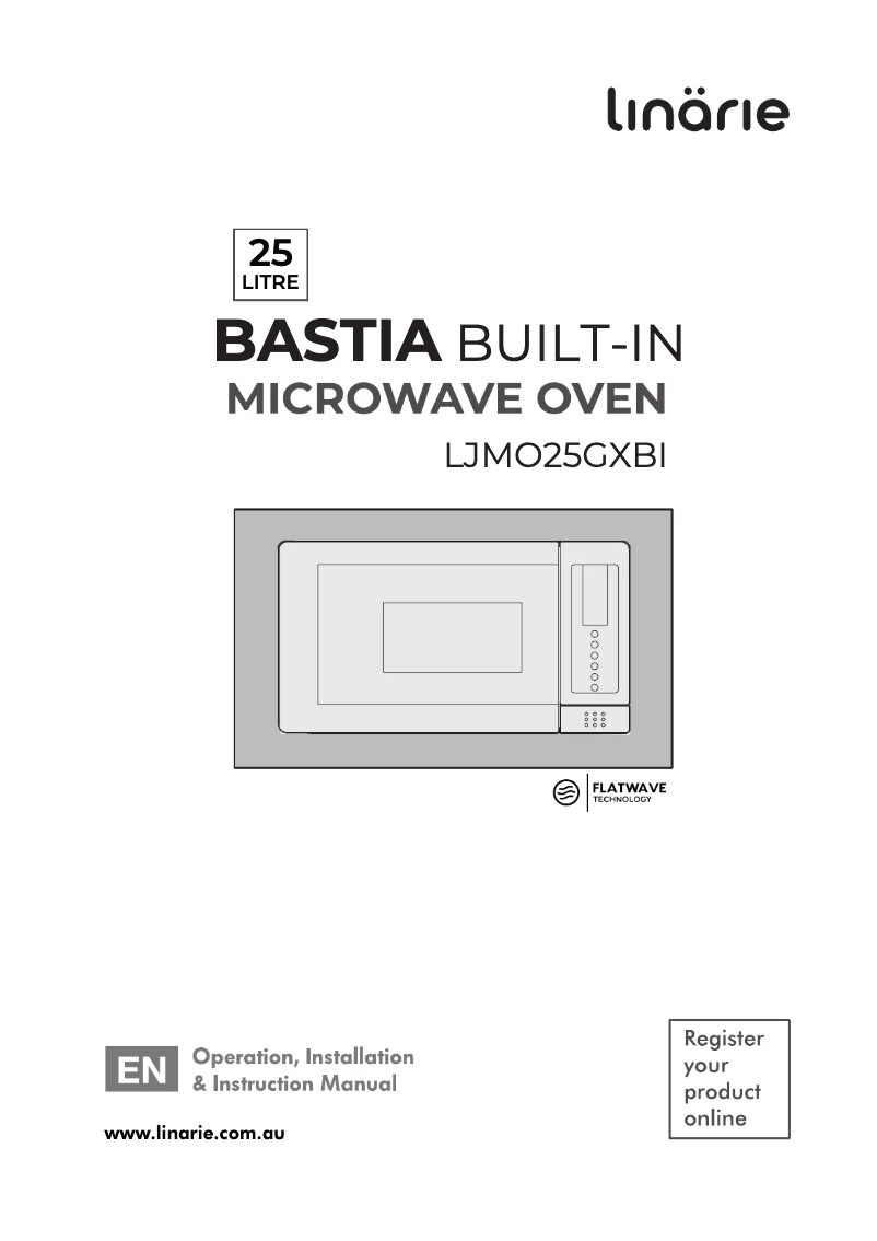 Page 1 of the manual User Manual Linarie Bastia LJMO25GXBI