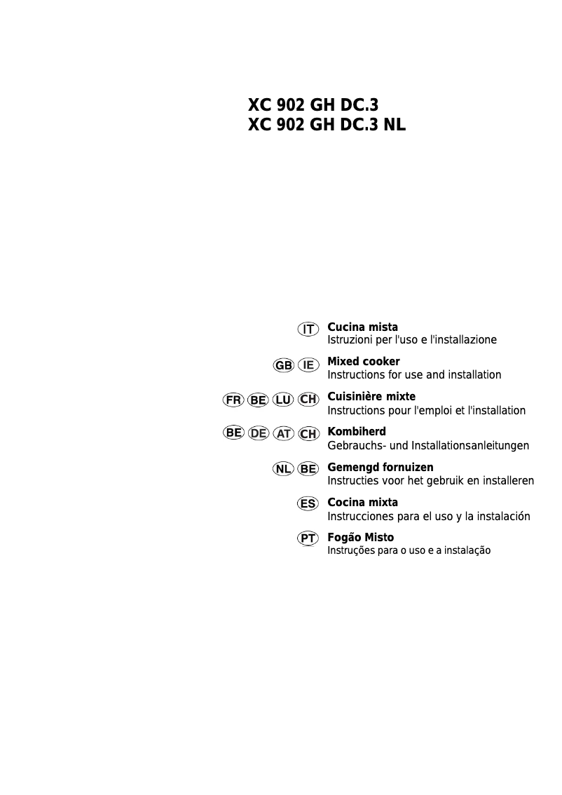 First page image of the manual for XC902GHDC.3
