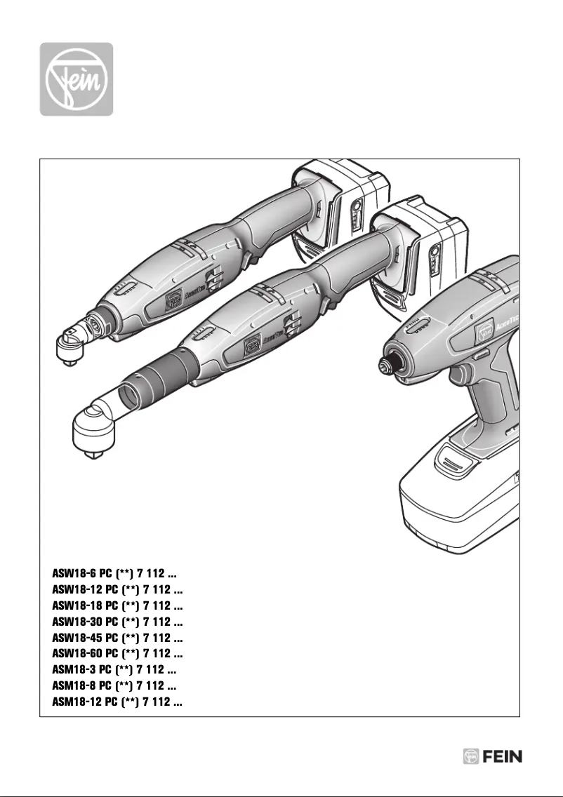 Page 1 of the manual User Manual Fein ASM 18-3 PC