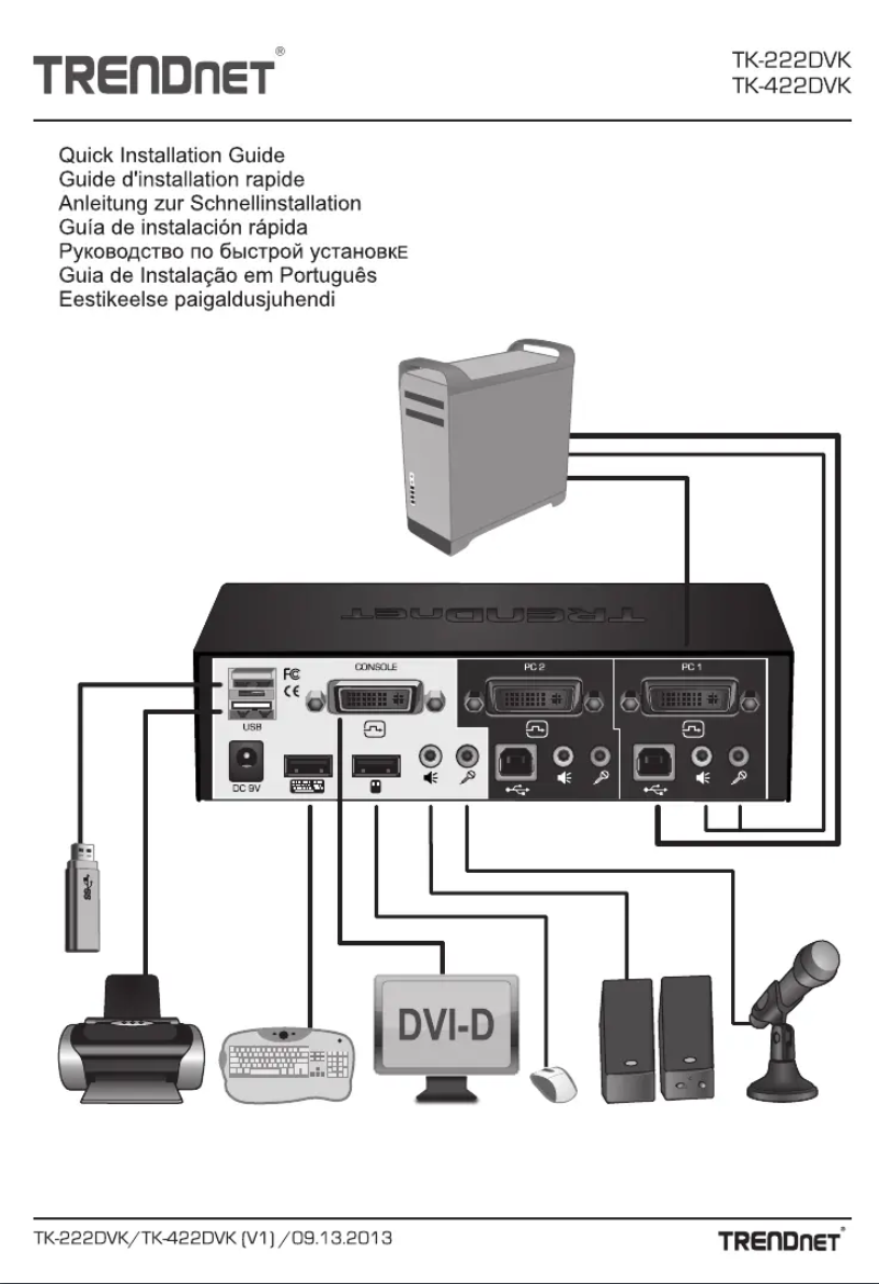 First page image of the manual for TK-222DVK