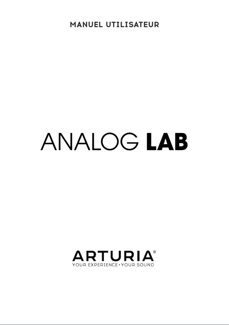 First page image of the manual for Analog Lab 4