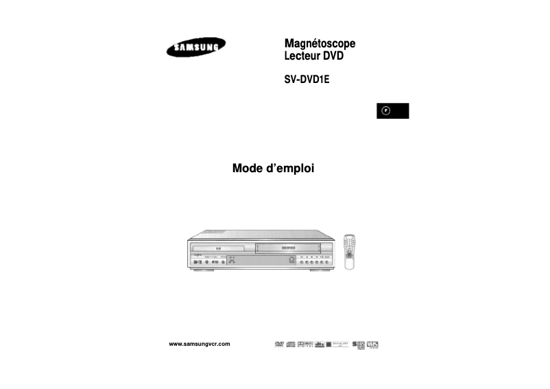 First page image of the manual for SV-DVD1E