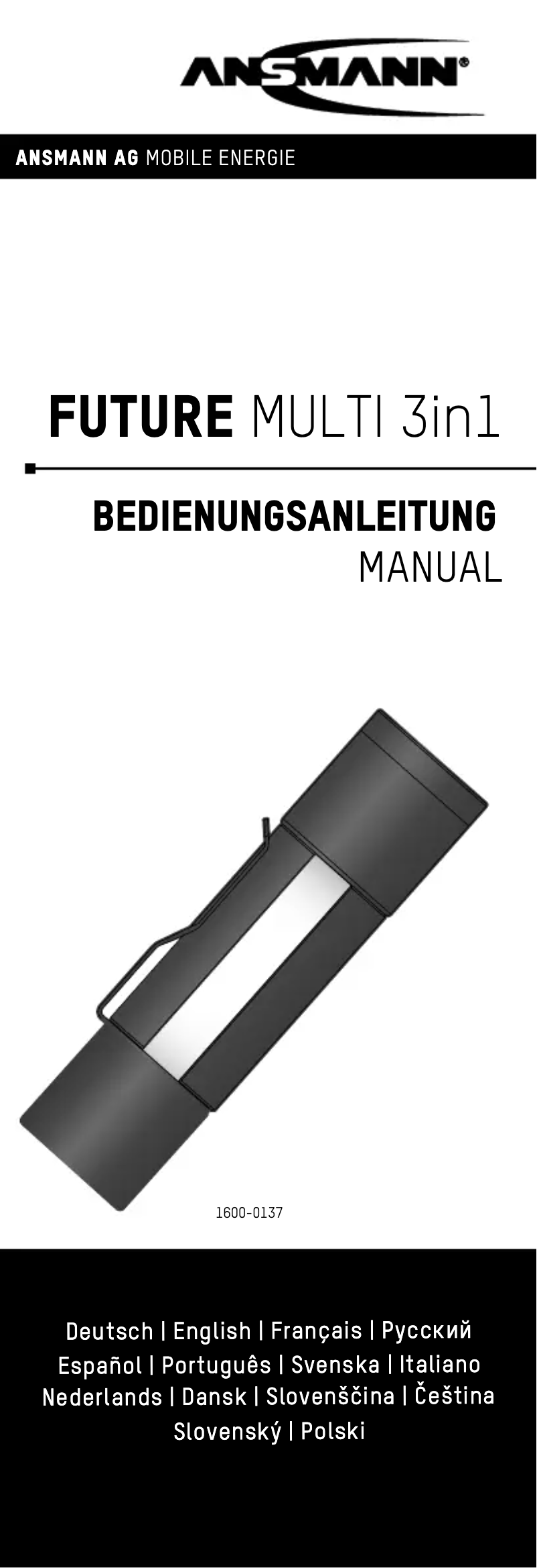 First page image of the manual for Future Multi 3in1