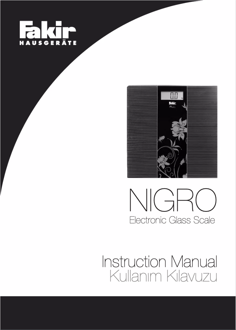 First page image of the manual for Nigro