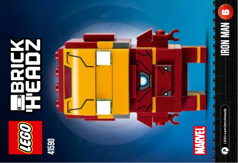 Page 1 of the manual Visual Instructions Lego Iron Man 41590
