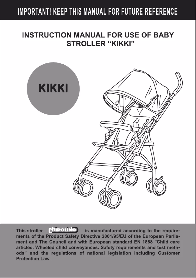 Page 1 of the manual User Manual Chipolino Kikki