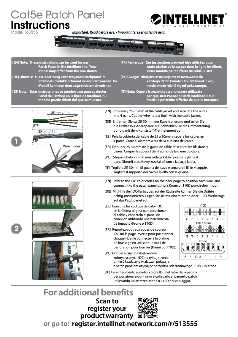 First page image of the manual for 513555
