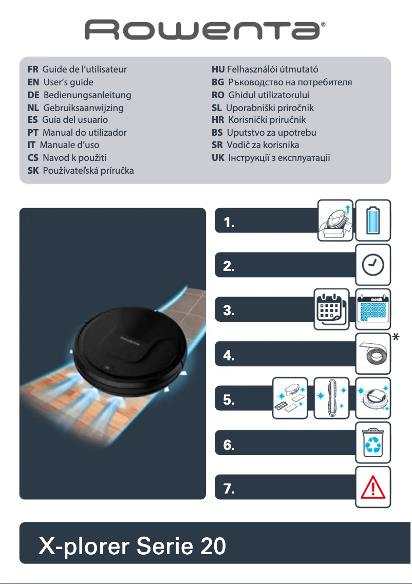 Page 1 of the manual User Manual Rowenta X-Plorer Serie 20 RR6887WH