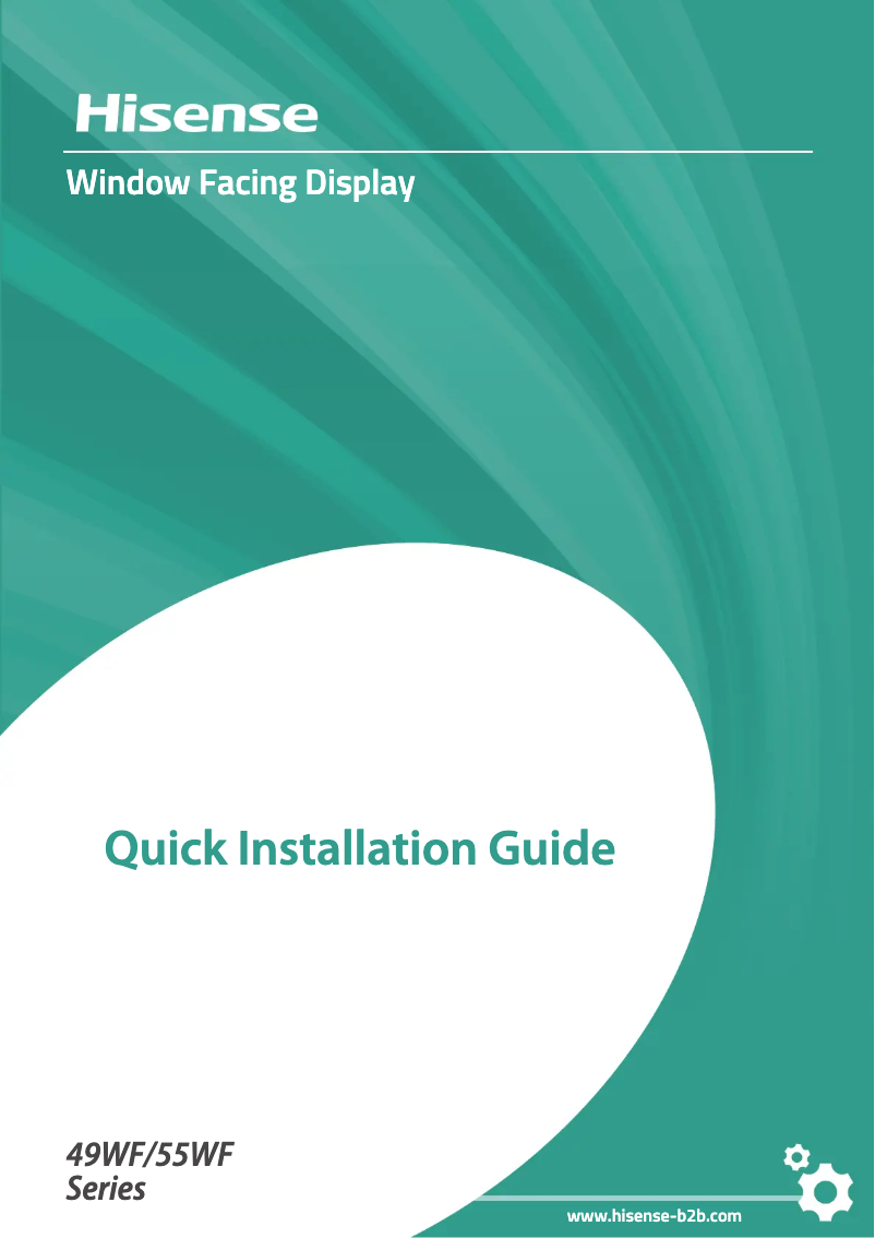 First page image of the manual for 49WF25E