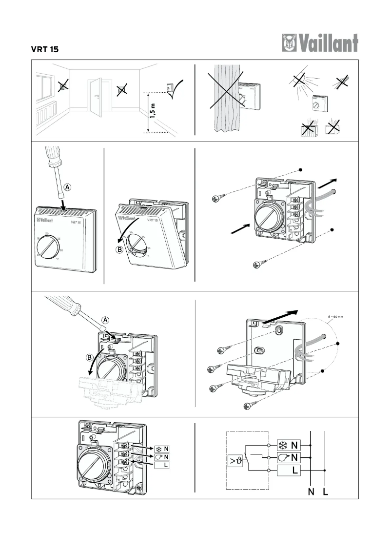 Page 1 of the manual User Manual Vaillant VRT 15