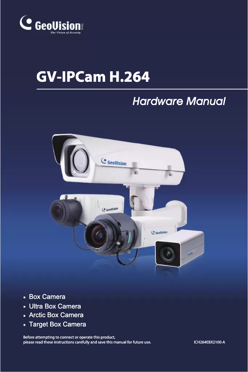 First page image of the manual for GV-EBX1100