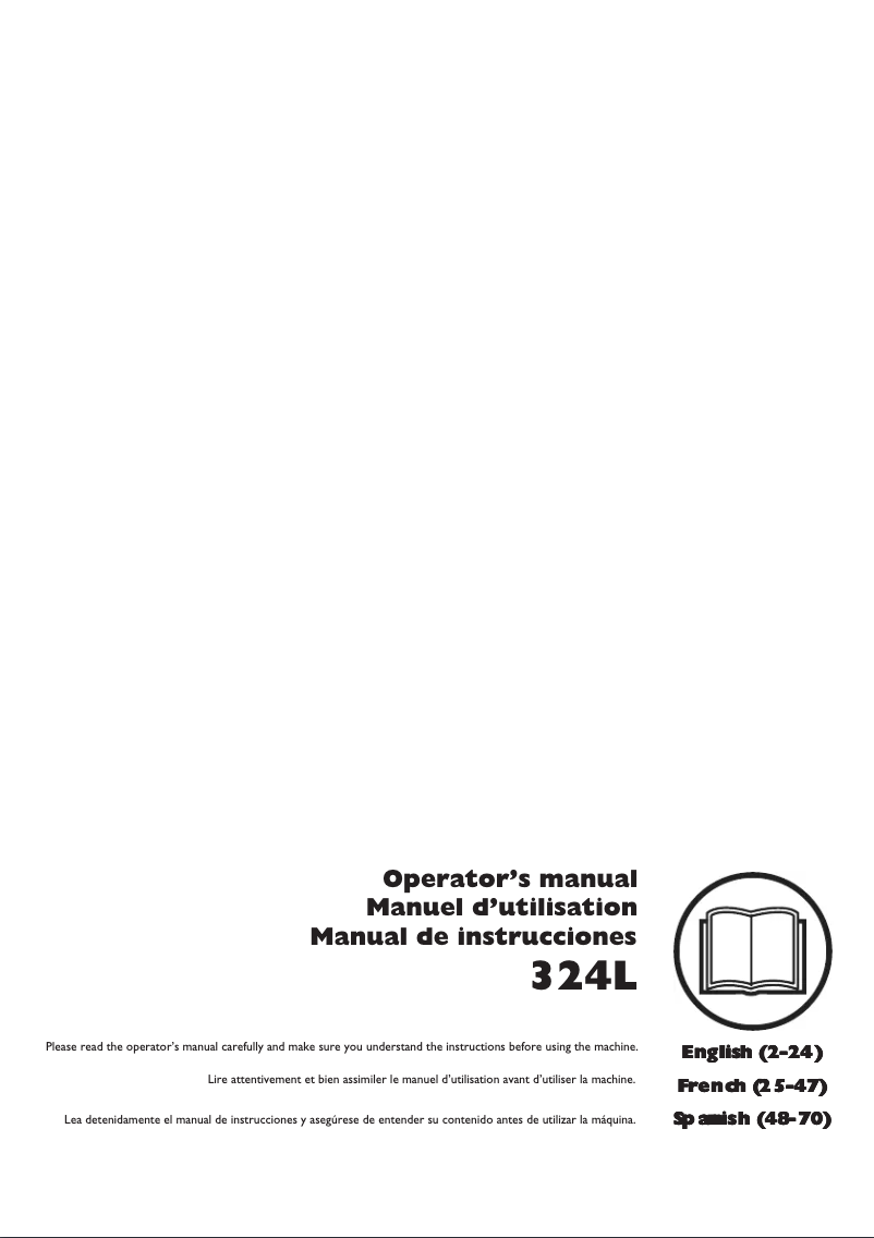 Page 1 of the manual User Manual Husqvarna 324L