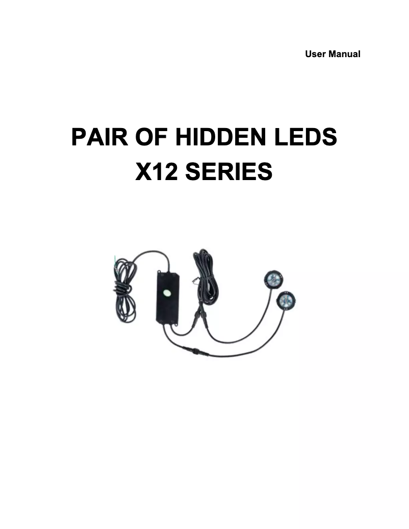 Image de la première page du manuel de l'appareil X12RW