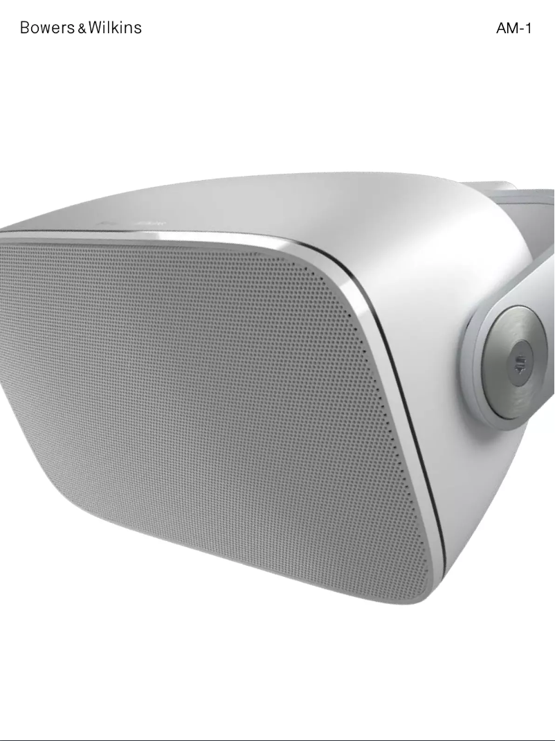 Page 1 of the manual Brochure Bowers & Wilkins AM-1