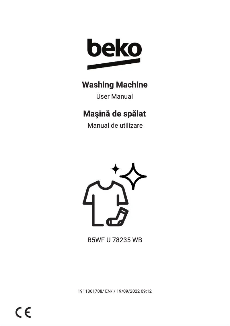 Page 1 of the manual User Manual Beko B5WF U 78235 WB