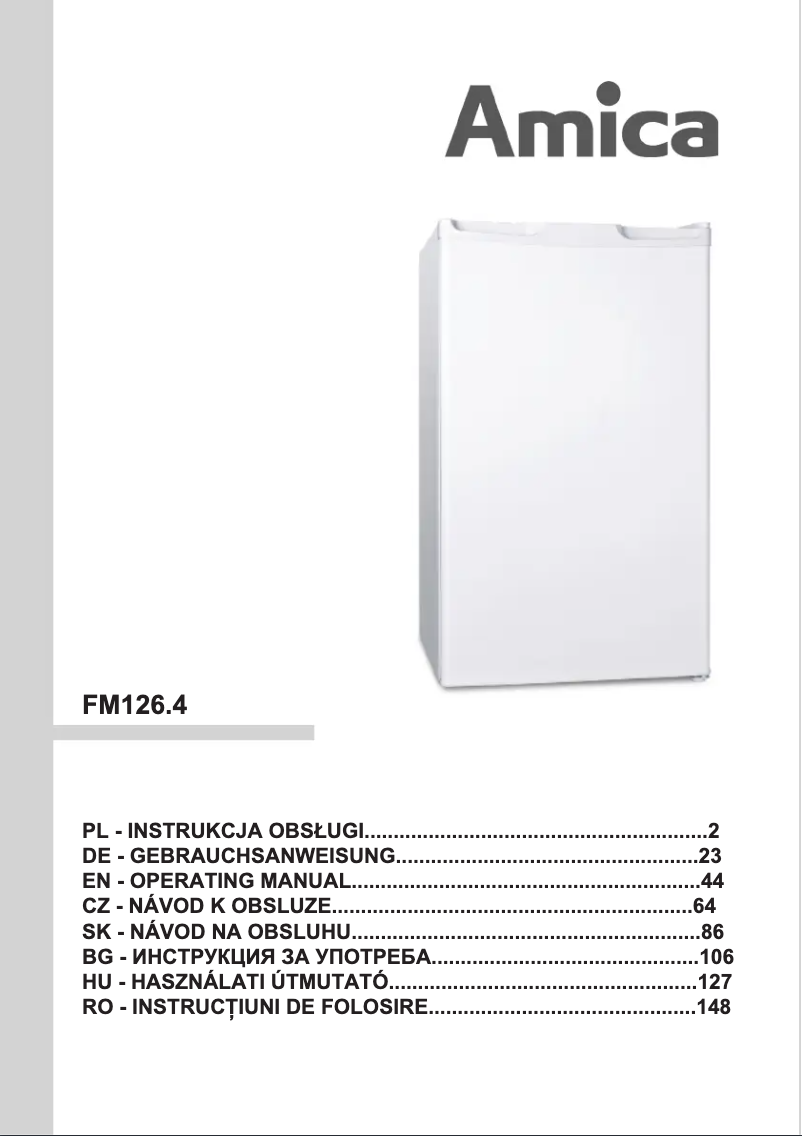 First page image of the manual for FM126.4