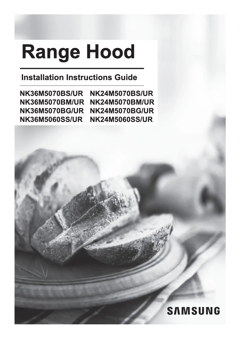 Page 1 of the manual User Manual Samsung NK36M5070BM