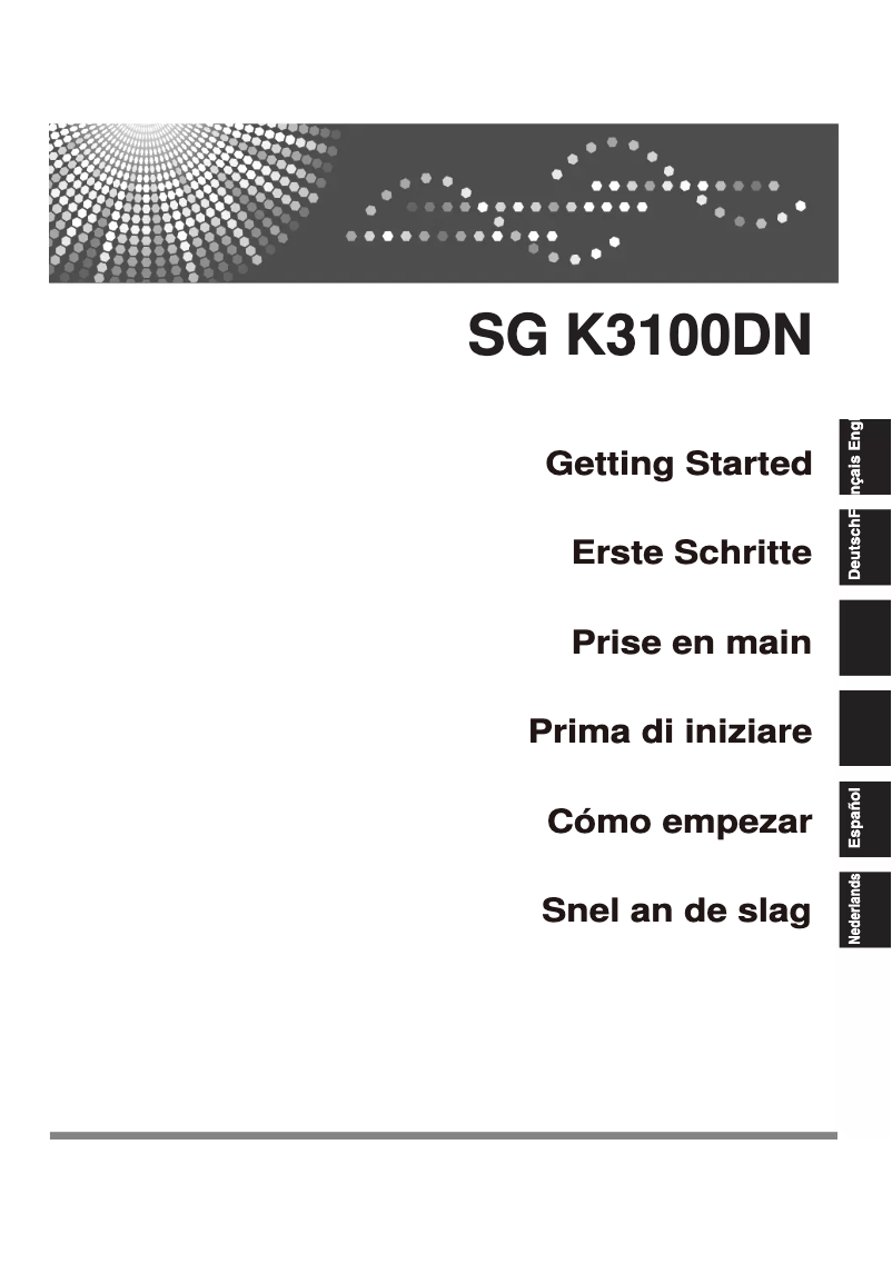 Page 1 of the manual User Manual Ricoh SG K3100DN