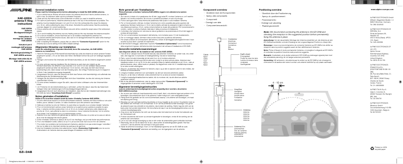 Page 1 of the manual User Manual Alpine KAE-225DA