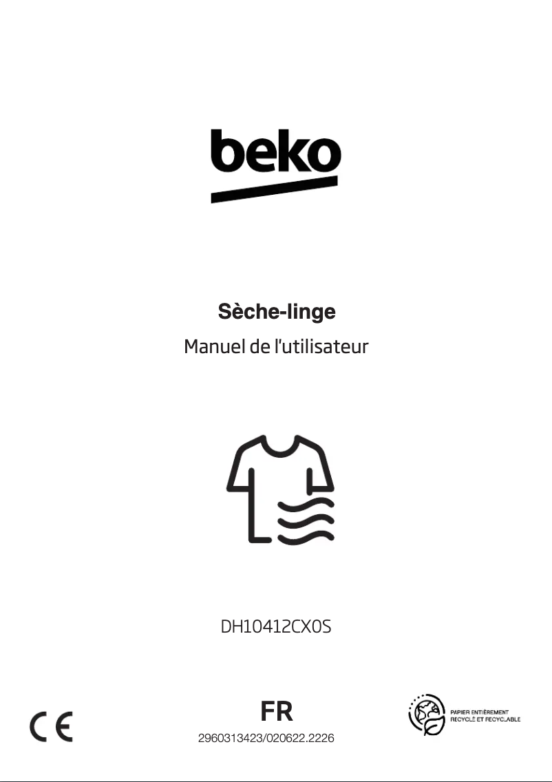 First page image of the manual for DH10412CX0S