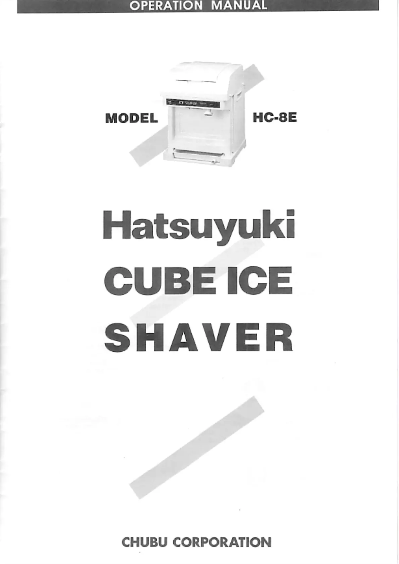Page 1 of the manual User Manual Hatsuyuki HC-8E