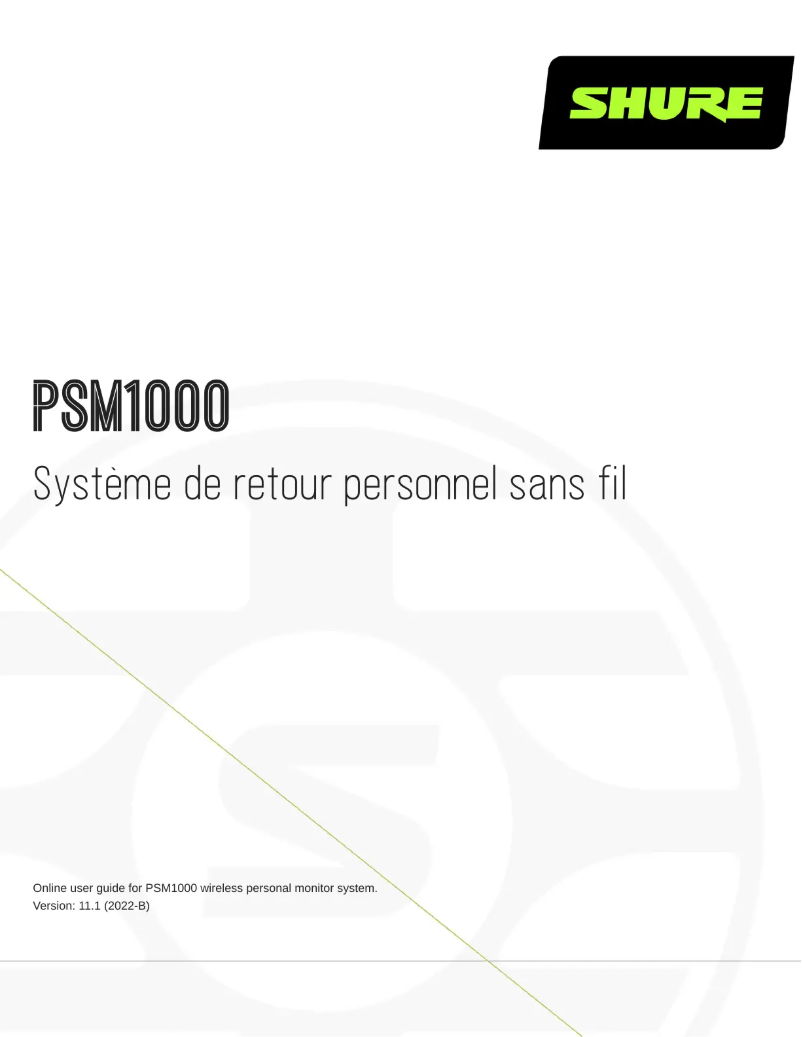 First page image of the manual for SM10