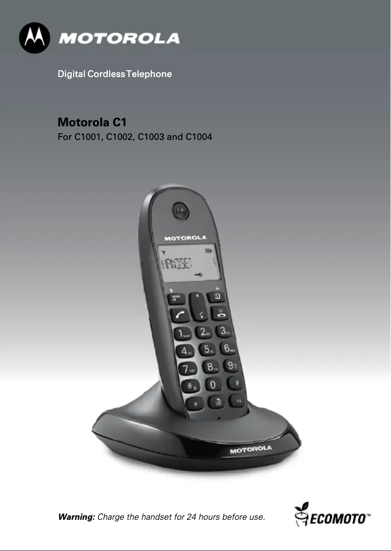 First page image of the manual for C1