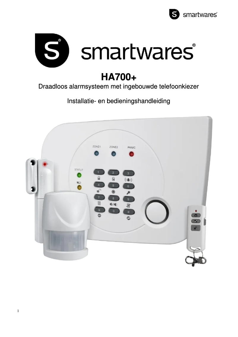 Page 1 of the manual User Manual Smartwares HA700 PLUS