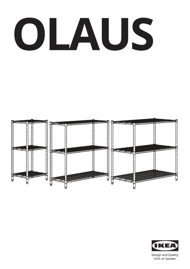 Page 1 of the manual User Manual Ikea OLAUS 104.838.56